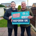 Local resident comes out of house to support Lee Taylor, Reform UK PPC for Richmond and Northallerton